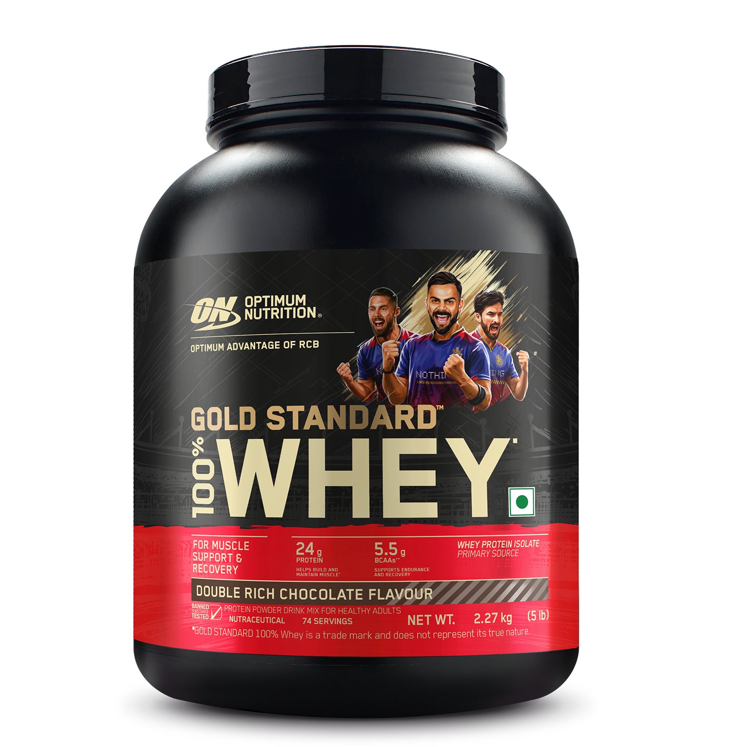 Gold Standard 100% Whey 2.27kg Double Rich Chocolate + Pre-Workout Green Apple Combo - Image 3