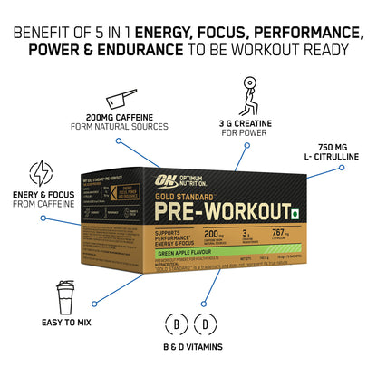 Gold Standard 100% Whey 2.27kg Double Rich Chocolate + Pre-Workout Green Apple Combo - Image 10