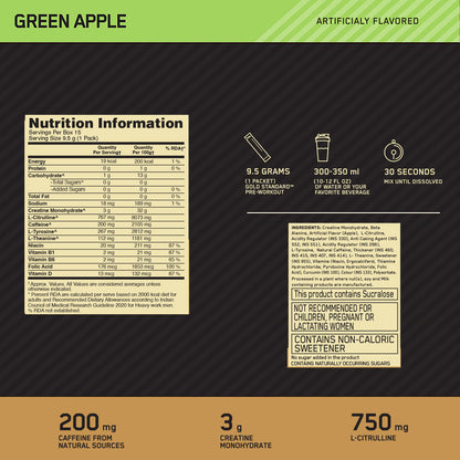 Gold Standard 100% Whey 2.27kg Double Rich Chocolate + Pre-Workout Green Apple Combo - Image 11